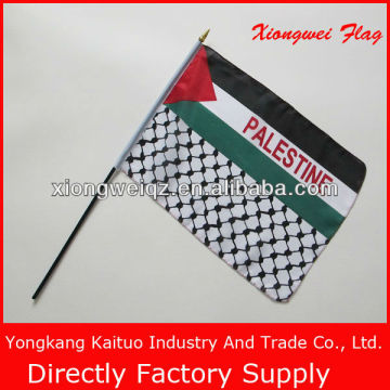 Palestine hand shaking flag