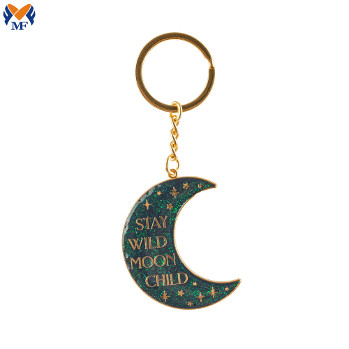 Souvenirs gift Custom Moon Logo Keychain For Girlfriend