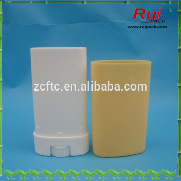 15g plastic flat deodorant stick packaging,plastic stick deodorant container