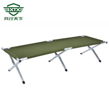 Aluminum tube camp bed