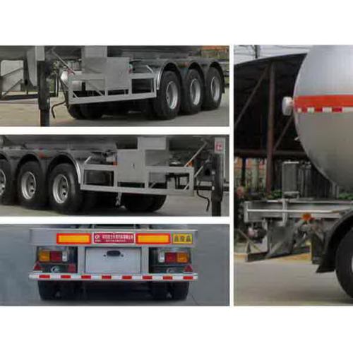 13m licuado Gas transporte Semi remolque 23.6Tons