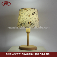 Lovely kid wood table lamp