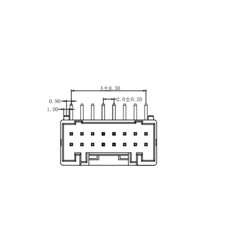 AW2016R-2XNP 2.00mm Pitch 90 ° Gofret Konektör Serisi