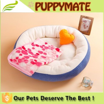 Wholesale round solid pet bed round dog bed