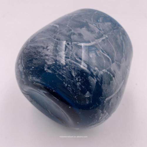 Wholesale blue sea bubble Glass Container