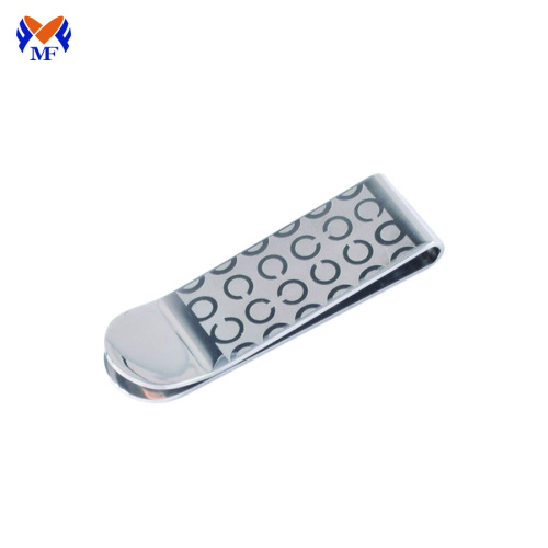 Metal personalized spring slim money clip