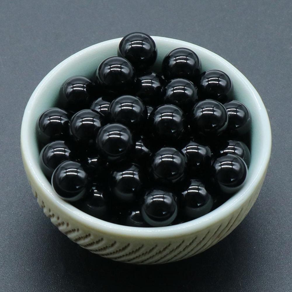 Bolas de chakra de obsidiana negra de 16 mm para meditación Decoración del hogar