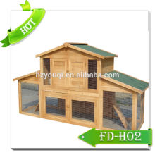 Wooden rabbit house with door/rabbit kennel/pet house wholesales