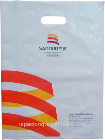 best selling die cut merchandise foldover handle bag