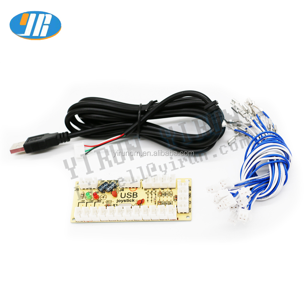 New Zero Delay Arcade USB Encoder PC to Joystick for MAME & Fight Stick Controls Coin Pusher Type USB Controller