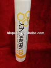 d38mm 100ml ribbed white screw cap plastic tubes