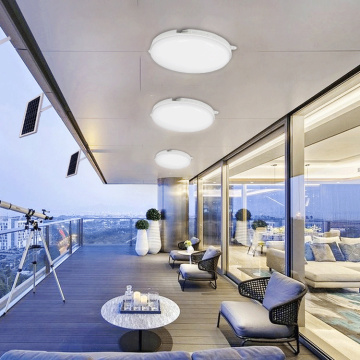 Balcón interior de ABS 30w Luz de techo solar llevada moderna redonda redonda