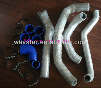 aluminum piping kit for Toyota caldina-piping +blue hose