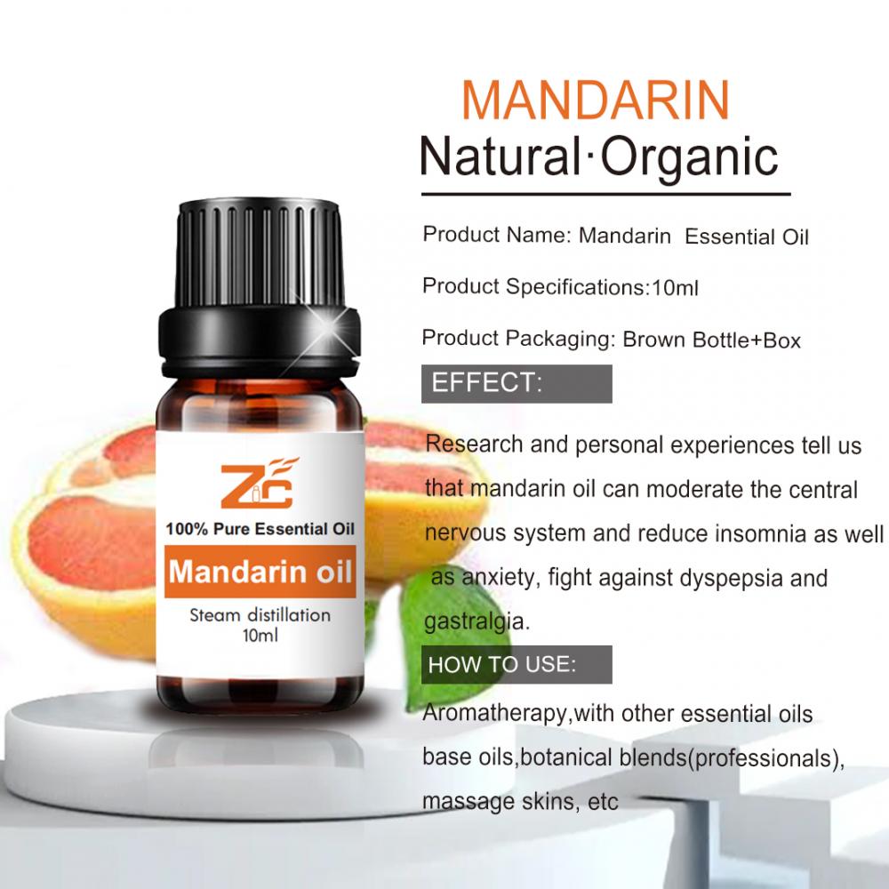 100% d&#39;huile essentielle de mandarin biologique