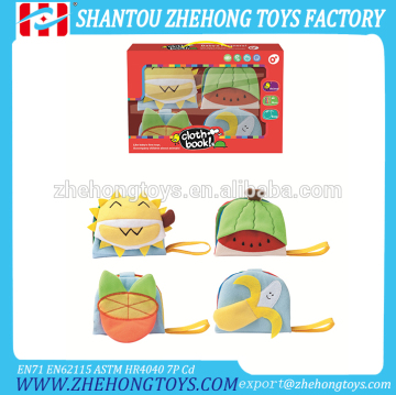 4 Assorted Fruits Educational Cloth Book Cloth Book