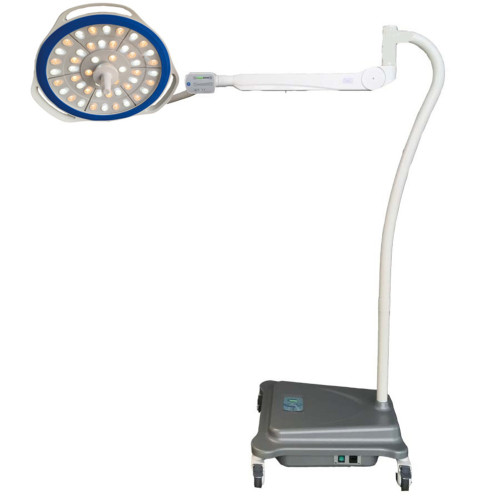 Floor mobile led surgical light with battery