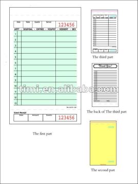 3 parts carbonless Guest check TM-G4797-3SP