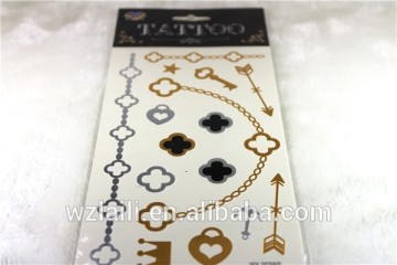 Necklace design temporary tattoo sticker