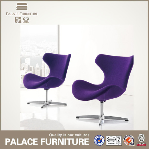 comfortable purple color fabric dinning chair