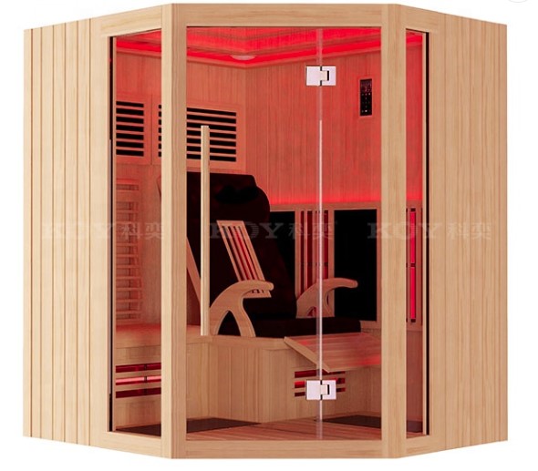 1 Person Dry Sauna Hemlock wood far infrared sauna room hotsale sauna