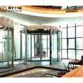 Automatic Two Wing Revolving Doors with Display Case