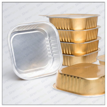 Easy Open Ends Aluminium Foil Container for Food Factory