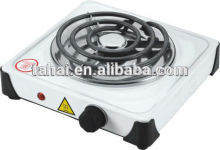 Protable single burner with coil cooking plate