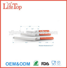 3 Pack Angled Metal Icing Spatula, Stainless Steel Baking Spatula