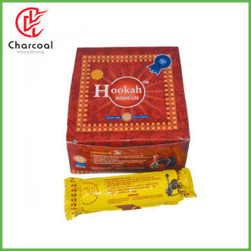 HongQiang good quality quick ignition fruit wood hookah round charcoal