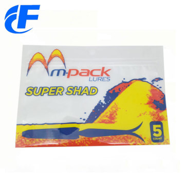 Fishing Lure Packing Clear Plastic Bag With Ziplock