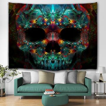 Skull Tapestry Spooky Skeleton Wall Hanging Mandala Hippie Tapestry for Livingroom Bedroom Home Dorm Decor