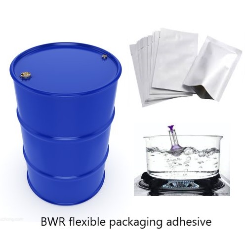 Adesivo per imballaggi flessibili resistenti all'acqua bollente