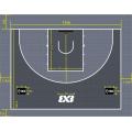 FIBA 3x3モジュラーバスケットボールフロアタイル