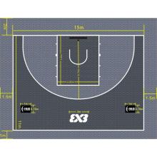 Fiba 3x3 بلاط أرضية كرة السلة