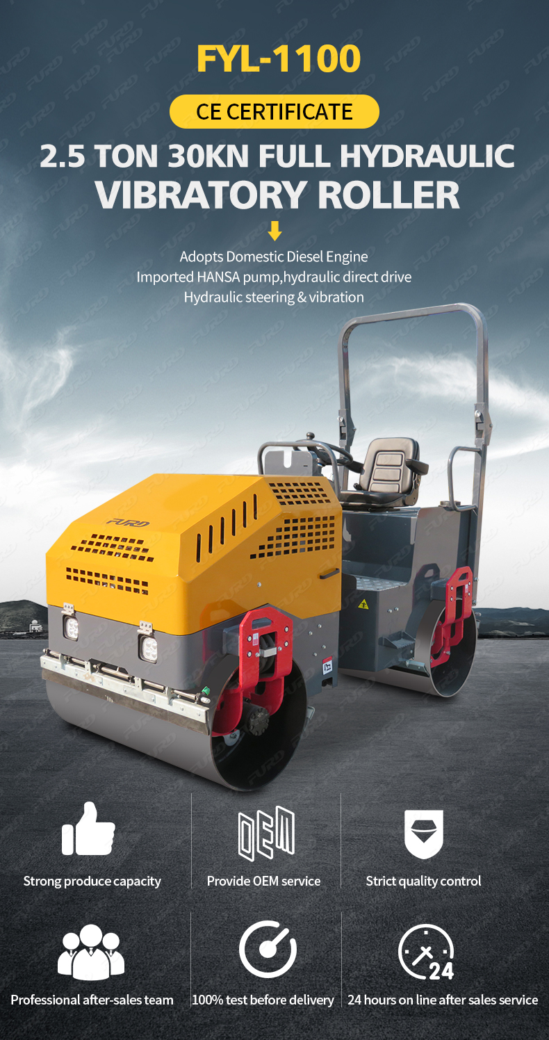 Dual Steel Wheel Road Roller