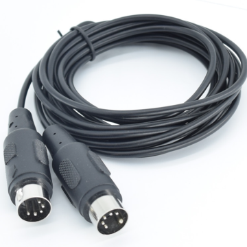 Dual Male 5-Pin MIDI Audio Extension Cable