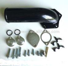 Powerstroke EGR Delete kit 08-10 6.4L delete pipe elbow aluminium black coated