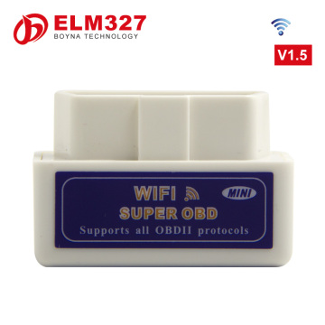 New released white color Code Reader super mini Wifi ELM327 ELM 327 OBDII / OBD2