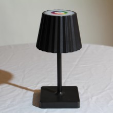 Pleated high table lamps