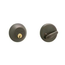 Single Cylinder Aged Bronze Deadbolt