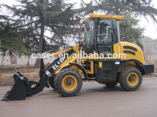 4WD hydraulic ZL12F mini wheel loader, wheel loader for sale