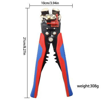 Red and blue automatic wire strippers