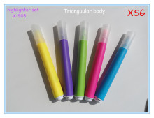 XSG triangular highlighters X-903 non-toxic ink environmental superior quality favorable price factory directly sell
