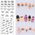 100pcs waterslide decal paper nail sticker