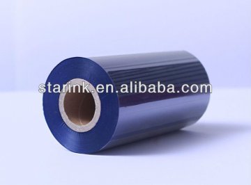 blue wax barcode ribbon
