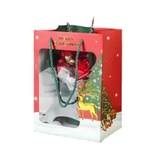 Christmas gift flower paper bag