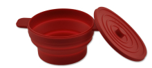 Cosmetics Flexible Silicone Mixing Bowl Red for Kids