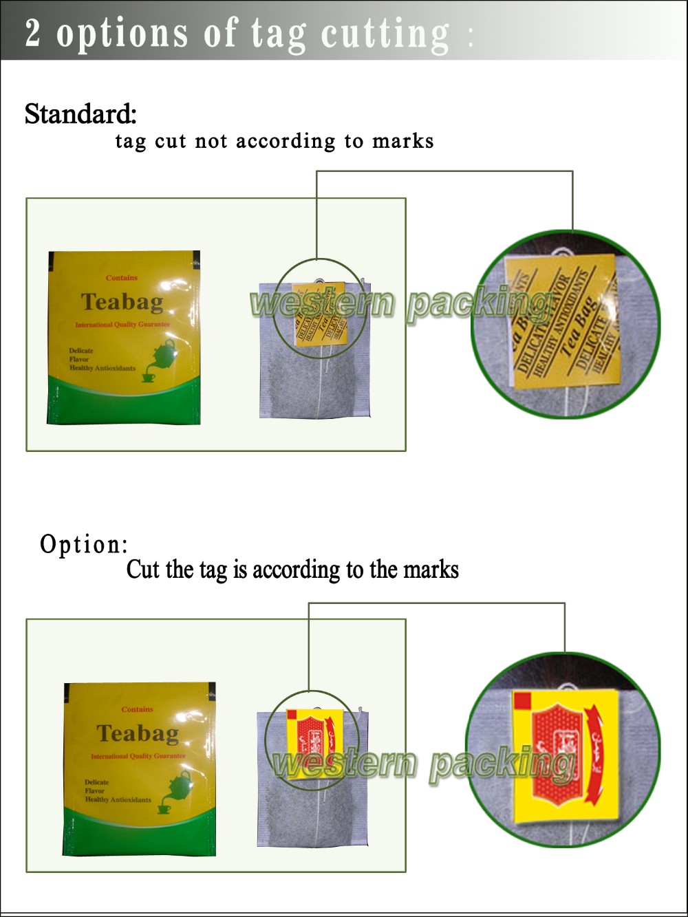 Automatic double chamber tea bag packaging machine