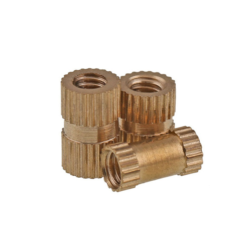 straight knurled brass insert nut