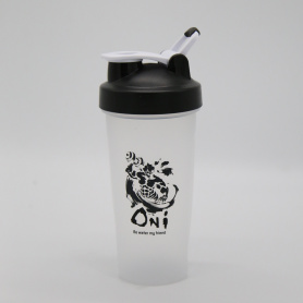 600ml Fitness Protein Shaker Bottle with Lever Loop